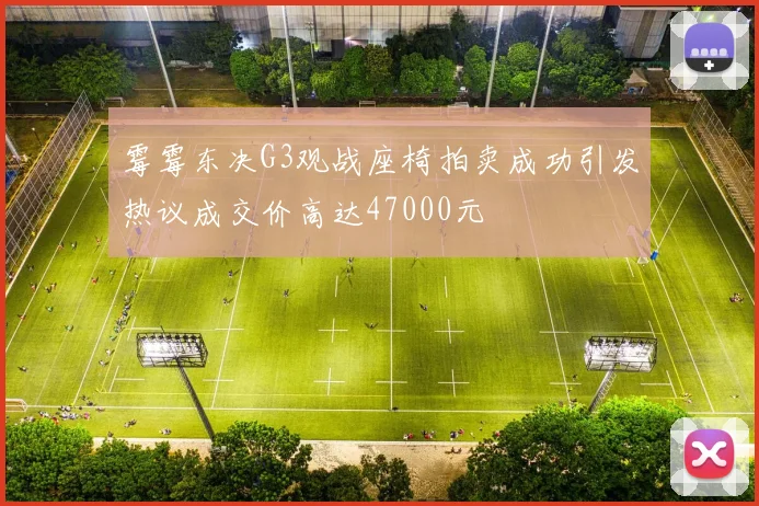 霉霉东决G3观战座椅拍卖成功引发热议成交价高达47000元